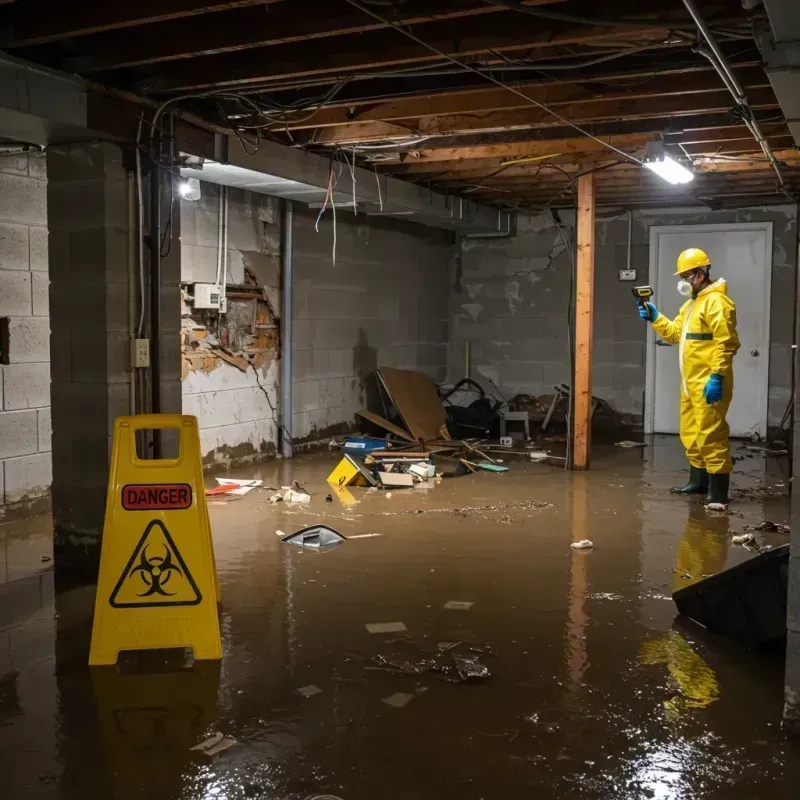 Flooded Basement Electrical Hazard in Eagle Mountain, UT Property